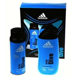 Adidas Ice Dive zestaw męski deo + żel pod prysznic