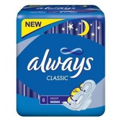 ALWAYS CLASSIC NIGHT PODPASKI ZE SKRZYDEŁAKAMI  8SZT