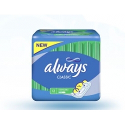 ALWAYS CLASSIC STANDARD PODPASKI BEZ SKRZYDEŁEK  12SZT