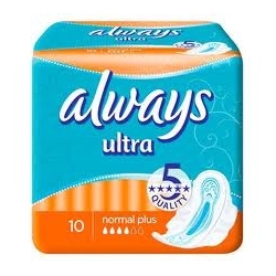 ALWAYS ULTRA NORMAL PLUS PODPASKI 10SZT