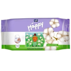 BELLA BABY HAPPY CHUSTECZKI PIELĘGNACYJNO - NAWILŻANE 64SZT