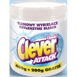 CLEVER ATTACK wybielacz tlenowy w proszku 600g