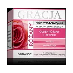 Gracja Olejek Różany + Retinol krem wygładzający