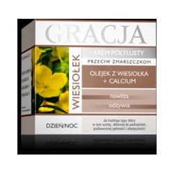 Gracja Olejek z Wiesiołka + Calcium krem Półtłusty Przeciwzmarszczkowy