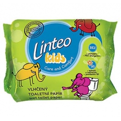 Linteo kids Nawilżany papier toaletowy dla dzieci 60szt.
