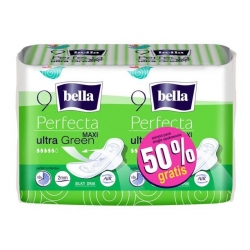 BELLA PERFECTA GREEN PODPASKI ZE SKRZYDEŁKAMI 10SZT x2  DUOPAK