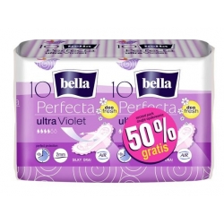 BELLA PERFECTA ULTRA VIOLET PODPASKI ZE SKRZYDEŁKAMI 10SZT x2  DUOPACK