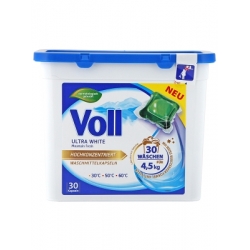 VOLL kapsułki do prania WHITE białych tkanin 30SZT