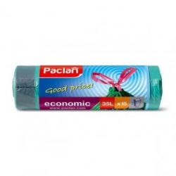 Worki na śmieci 35l / 20szt  PACLAN z taśmą