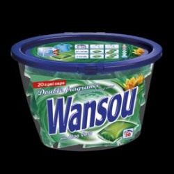 Wansou kapsułki żelowe do prania Aloe Vera UNIWERSALNE 20 szt.