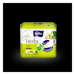 Bella Herbs Oddychające podpaski higieniczne wzbogacone kwiatem lipy 12szt.