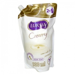 LUKSJA Creamy Cotton milk&provitamin b5 Mydło w płynie ZAPAS 900 ml