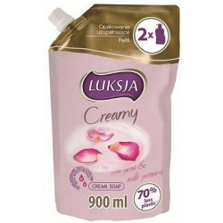 LUKSJA Creamy Rose Petal & Milk Protein Mydło w płynie ZAPAS 900 ml