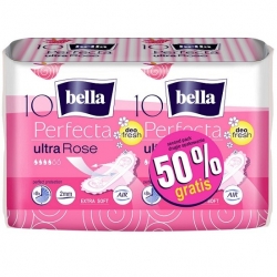 BELLA PERFECTA ULTRA ROSE PODPASKI ZE SKRZYDEŁKAMI 10SZT x2  DUOPACK