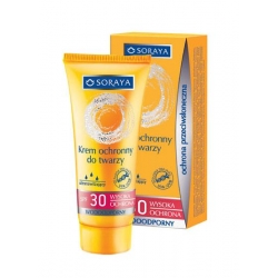 SORAYA Krem ochronny do opalania twarzy SPF 30 wodoodporny