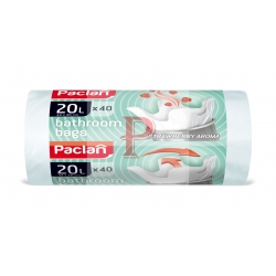 Worki na śmieci białe łazienkowe 20l 40szt