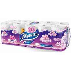 Papier toaletowy  3warstwowy Almusso Chmurka'20