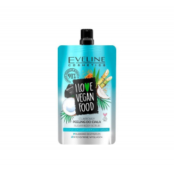 EVELINE I LOVE VEGAN FOOD KOKOS CUKROWY PEELING DO CIAŁA 75ML