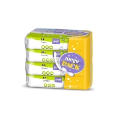 Chusteczki nawilżane Bella Baby Happy Classic z wit. E i alantoiną 4x 64szt