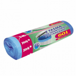 Worki na śmieci z taśmą 60l / 10szt.