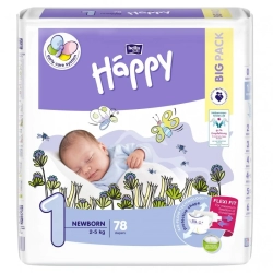 Pieluszki Bella Happy 1 Newborn 2-5kg 78SZT
