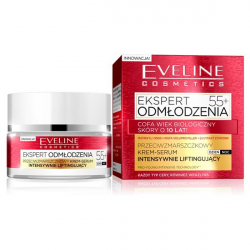 EVELINE EKSPERT ODMŁODZENIA KR-SERUM LIFTINGUJĄCE 55+D/N 50ML