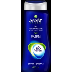 APART NATURAL BIOFLAVON FOR MEN 3W1 ŻEL POD PRYSZNIC MĘSKI 400ML