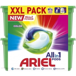 ARIEL KAPSUŁKI DO PRANIA  ALL IN 1 COLOR/ REGULAR 110 SZT  (2x55)