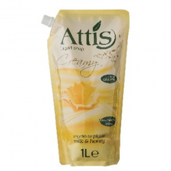 ATTIS MYDŁO 1L DOYPACK MLEKO I MIÓD