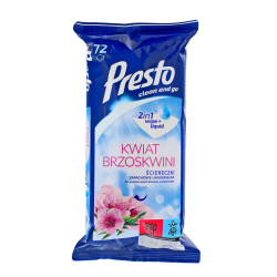 ŚCIERECZKI PRESTO UNIWERSALNE A72 BRZOSKWINIA