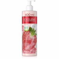 EVELINE 99% NATURAL TRUSKAWKOWY NAW-WYGŁ JOGURT DO CIAŁA 400ML