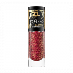 EVELINE LAKIER ŻEL DO PAZNOKCI FESTIVE GLITTERS 01 8 ML