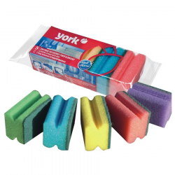 YORK Zmywak kuchenny profilowany 5 szt.