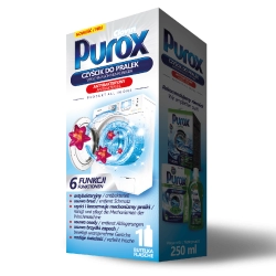 PUROX Czyścik do pralek w butelce HDPE ( kartonik srebrny) 250ML
