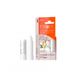 EVELINE  LIP THERAPY POM. WAZELINOWA - SŁODKI KOKOS