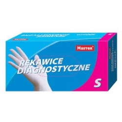 Rękawice lateksowe diagnostyczne A'100szt roz. M L