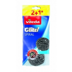 VILEDA Zmywak stalowy spiral inox 2+1