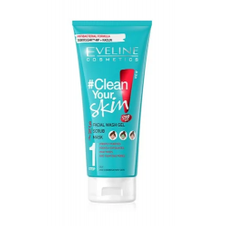 EVELINE CLEAN YOUR SKIN ŻEL DO MYCIA +SCRUB+MASKA 3W1 200ML