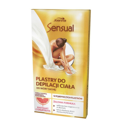 JOANNA SENSUAL żelowe plastry do depilacji ciała z grejpfrutem