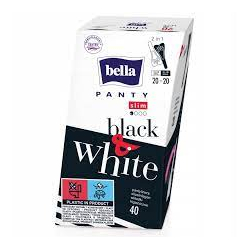 BELLA Panty Slim Black&White 40szt