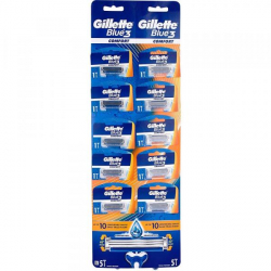 GILLETTE MASZYNKI JEDNORAZOWE BLUE3 A10