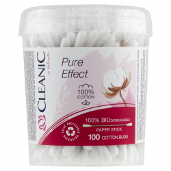 PATYCZKI KOSMETYCZNE CLEANIC A100 PURE EFFECT BIO PAPIEROWE PUDEŁKO