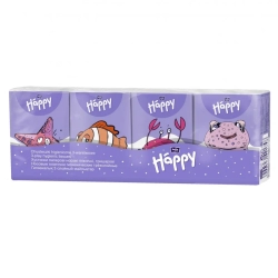 HAPPY Chusteczki higieniczne mini, pakiet A9x8