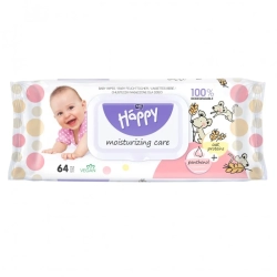 Chusteczki nawilżane z proteinami owsa i panthenolem Bella Baby Happy 64 szt.