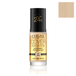 Eveline Cosmetics Długotrwały podkład kryjący 101 Ivory Cover Sensation SPF10 30 ml Eveline Cosmetics Długotrwały podkład kryjący 101 Ivory Cover Sensation SPF10 30 ml