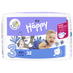Pieluszki Bella Happy 3 Midi 5-9 kg 32 szt.