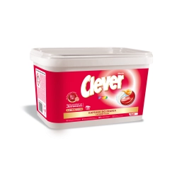 Trzykomorowe kapsułki do prania CLEVER COLOR pudełko 20prań