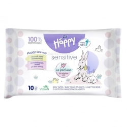 Chusteczki nawilżane Bella Baby Happy Sensitive 10szt