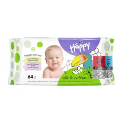 Chusteczki nasączone Bella Baby Happy Jedwab i Bawełna 64 szt.