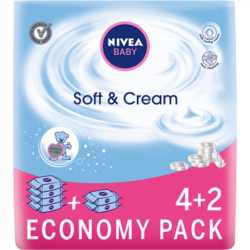 NIVEA CHUSTECZKI SOFT&CREAM 6x63